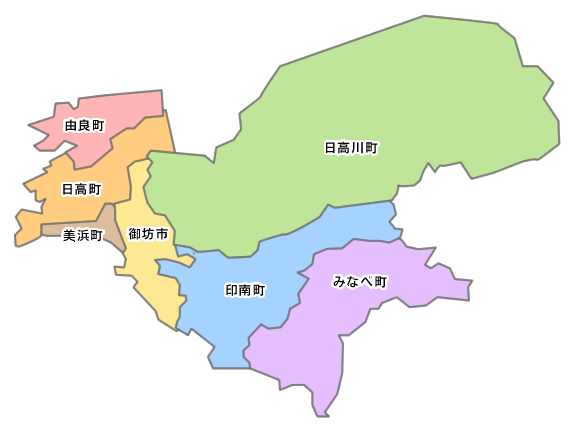 御坊・日高　地図